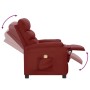 Sillón de masaje de cuero sintético rojo tinto de vidaXL, Sillones de masaje eléctricos - Ref: Foro24-289693, Precio: 159,97 ...