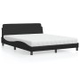 Bed with black synthetic leather mattress 160x200 cm by vidaXL, Beds and slatted bases - Ref: Foro24-3208437, Price: 425,09 €...