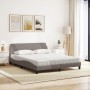 Cama con colchón de tela gris taupe 160x200 cm de vidaXL, Camas y somieres - Ref: Foro24-3208428, Precio: 405,01 €, Descuento: %