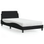 Bed with black fabric mattress 100x200 cm by vidaXL, Beds and slatted bases - Ref: Foro24-3208346, Price: 270,16 €, Discount: %