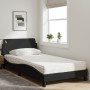 Bed with black fabric mattress 100x200 cm by vidaXL, Beds and slatted bases - Ref: Foro24-3208346, Price: 270,16 €, Discount: %