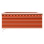 Toldo retráctil manual con persiana y LED naranja/marrón 3x2,5m de vidaXL, Toldos - Ref: Foro24-3069265, Precio: 306,07 €, De...