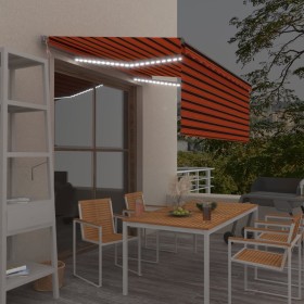 Toldo automático con persiana, LED y sensor de viento 3,5x2,5 m de vidaXL, Toldos - Ref: Foro24-3069395, Precio: 551,99 €, De...