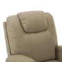 Sillón de masaje elevable cuero sintético color capuchino de vidaXL, Sillones de masaje eléctricos - Ref: Foro24-289763, Prec...