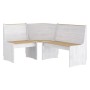 Juego de comedor REINE 3 pzas madera maciza pino marrón blanco de vidaXL, muebles para cocinas y comedores - Ref: Foro24-3096...