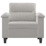 Sillón de tela microfibra gris claro 60 cm de vidaXL, Sofás - Ref: Foro24-349210, Precio: 172,90 €, Descuento: %