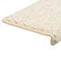 Alfombras de peldaños de escalera 15 uds blanco 65x21x4 cm de vidaXL, Alfombrillas para escalones - Ref: Foro24-134581, Preci...