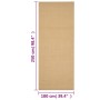 Alfombra de sisal natural 100x250 cm de vidaXL, Alfombras - Ref: Foro24-136313, Precio: 150,92 €, Descuento: %