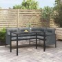 Anthrazitgrauer Garten-Esstisch aus Stahl 110x54x70 cm von vidaXL, Gartentische - Ref: Foro24-364600, Preis: 119,77 €, Rabatt: %