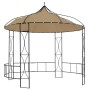 Cenador redondo gris taupe 300x290 cm de vidaXL, Carpas y cenadores - Ref: Foro24-315227, Precio: 266,96 €, Descuento: %