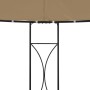 Round gray taupe gazebo 300x290 cm by vidaXL, Tents and gazebos - Ref: Foro24-315227, Price: 266,99 €, Discount: %