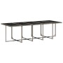 Set de comedor de jardín 11 pzas y cojines ratán sintético gris de vidaXL, Conjuntos de jardín - Ref: Foro24-3211472, Precio:...