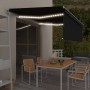 Automatic awning with LED blinds and wind sensor anthracite 4.5x3 m by vidaXL, Awnings - Ref: Foro24-3069334, Price: 680,15 €...