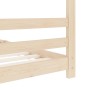 Estructura de cama infantil de madera maciza de pino 90x200 cm de vidaXL, Cunas y camas para niños - Ref: Foro24-289609, Prec...