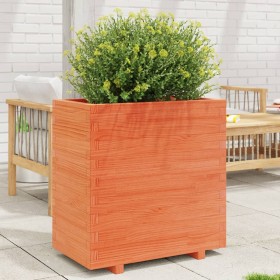 Solid wax brown pine wood planter 70x40x72.5 cm by vidaXL, Pots and planters - Ref: Foro24-3282591, Price: 197,81 €, Discount: %