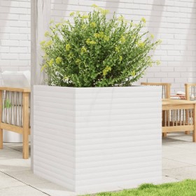 Solid white pine wood planter 70x70x68.5 cm by vidaXL, Pots and planters - Ref: Foro24-3282475, Price: 227,99 €, Discount: %