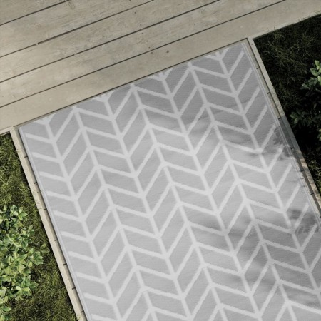 Outdoor gray PP rug 120x180 cm by vidaXL, Outdoor protectors - Ref: Foro24-368542, Price: 25,45 €, Discount: %