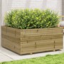 Pine wood planter impregnated 100x100x49.5 cm by vidaXL, Pots and planters - Ref: Foro24-3282543, Price: 243,99 €, Discount: %