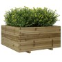 Pine wood planter impregnated 100x100x49.5 cm by vidaXL, Pots and planters - Ref: Foro24-3282543, Price: 243,99 €, Discount: %