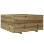 Pine wood planter impregnated 100x100x49.5 cm by vidaXL, Pots and planters - Ref: Foro24-3282543, Price: 243,99 €, Discount: %