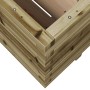 Pine wood planter impregnated 100x100x49.5 cm by vidaXL, Pots and planters - Ref: Foro24-3282543, Price: 243,99 €, Discount: %