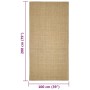 Alfombra de sisal para rascador 100x200 cm de vidaXL, Accesorios de muebles para gatos - Ref: Foro24-3203423, Precio: 123,58 ...