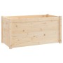 Jardinera de madera maciza de pino 100x50x50 cm de vidaXL, Maceteros y jardineras - Ref: Foro24-810724, Precio: 51,56 €, Desc...