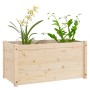 Jardinera de madera maciza de pino 100x50x50 cm de vidaXL, Maceteros y jardineras - Ref: Foro24-810724, Precio: 51,56 €, Desc...