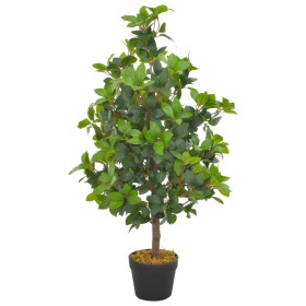 Planta artificial árbol de laurel con macetero 90 cm verde de vidaXL, Flora artificial - Ref: Foro24-280178, Precio: 48,99 €,...