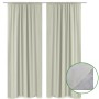 Blackout curtains 2 units double layer 140x245 cm cream energy saving by vidaXL, Curtains and curtains - Ref: Foro24-130366, ...