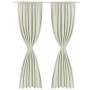 Blackout curtains 2 units double layer 140x245 cm cream energy saving by vidaXL, Curtains and curtains - Ref: Foro24-130366, ...