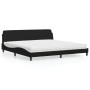 Bed with black synthetic leather mattress 200x200 cm by vidaXL, Beds and slatted bases - Ref: Foro24-3208477, Price: 422,99 €...