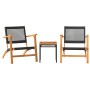 Bistro set 3 pieces black PE rattan and solid acacia wood by vidaXL, Garden sets - Ref: Foro24-365866, Price: 161,87 €, Disco...