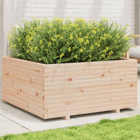 Jardinera madera maciza de pino 100x100x49,5 cm de vidaXL, Maceteros y jardineras - Ref: Foro24-3282539, Precio: 217,99 €, De...