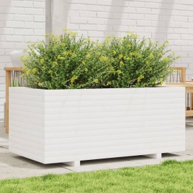 Solid white pine wood planter 110x60x49.5 cm by vidaXL, Pots and planters - Ref: Foro24-3282570, Price: 218,99 €, Discount: %