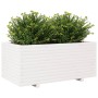 Solid white pine wood planter 110x60x49.5 cm by vidaXL, Pots and planters - Ref: Foro24-3282570, Price: 218,66 €, Discount: %