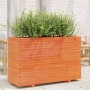 Solid wax brown pine wood planter 110x40x72 cm by vidaXL, Pots and planters - Ref: Foro24-3282641, Price: 267,86 €, Discount: %