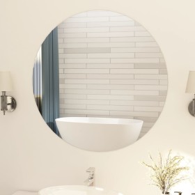 Frameless round glass mirror 90 cm by vidaXL, Mirrors - Ref: Foro24-283655, Price: 111,99 €, Discount: %