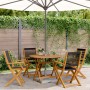 Garden dining set 5 pieces polypropylene solid wood black by vidaXL, Garden sets - Ref: Foro24-3281817, Price: 395,96 €, Disc...