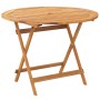 Set de comedor de jardín 5 pzas tela madera maciza blanco crema de vidaXL, Conjuntos de jardín - Ref: Foro24-3281820, Precio:...