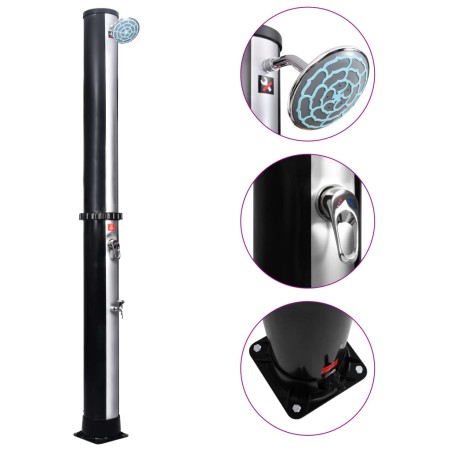 Garden solar shower with shower head and faucet 40 L by vidaXL, Pool and spa accessories - Ref: Foro24-92391, Price: 216,65 €...