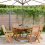 Garden dining set 5 pieces taupe gray solid wood fabric by vidaXL, Garden sets - Ref: Foro24-3281834, Price: 354,83 €, Discou...