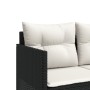 Set de muebles de jardín 5 pzas y cojines ratán sintético negro de vidaXL, Conjuntos de jardín - Ref: Foro24-3261521, Precio:...