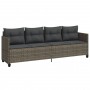 Garden sofa set with cushions 5 pieces gray synthetic rattan by vidaXL, Garden sets - Ref: Foro24-3261523, Price: 380,55 €, D...