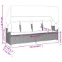 Gartensofa- und Kissenset, 5-teilig, hellgraues synthetisches Rattan von vidaXL, Gartensets - Ref: Foro24-3261556, Preis: 454...