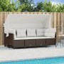 5-piece garden dining set and brown synthetic rattan cushions by vidaXL, Garden sets - Ref: Foro24-3261528, Price: 422,21 €, ...