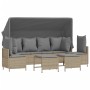 Gartensofa-Set mit Kissen, 5-teilig, beiges synthetisches Rattan von vidaXL, Gartensets - Ref: Foro24-3261554, Preis: 455,08 ...