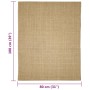 Sisal rug for scratching post 80x100 cm by vidaXL, Cat Furniture Accessories - Ref: Foro24-3203415, Price: 53,64 €, Discount: %