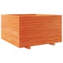 Jardinera madera maciza de pino marrón cera 80x80x49,5 cm de vidaXL, Maceteros y jardineras - Ref: Foro24-3282531, Precio: 20...