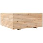 Jardinera madera maciza de pino 110x110x49,5 cm de vidaXL, Maceteros y jardineras - Ref: Foro24-3282544, Precio: 240,58 €, De...